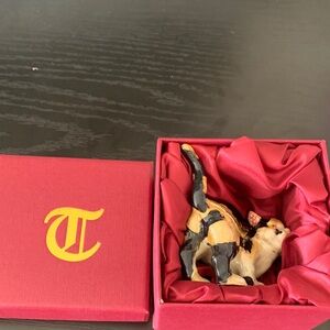 Porcelain Cat Figurine in Red Box